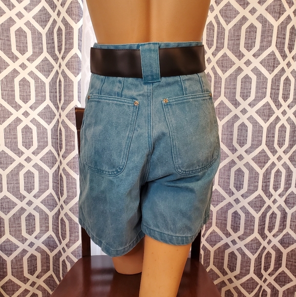 Vintage Anchor Blue Jean Shorts - Picture 2 of 3